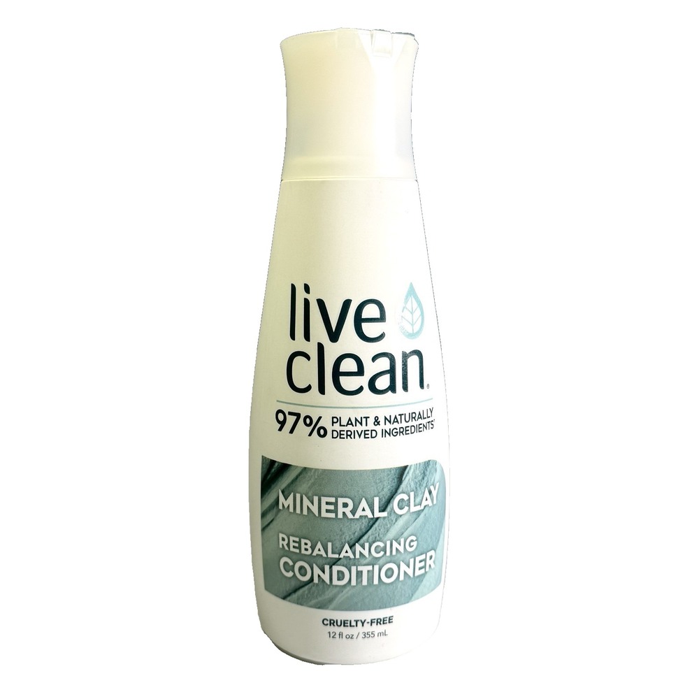 Live Clean Mineral Clay Rebalancing Conditioner 97% Plant‎ Derived 12oz